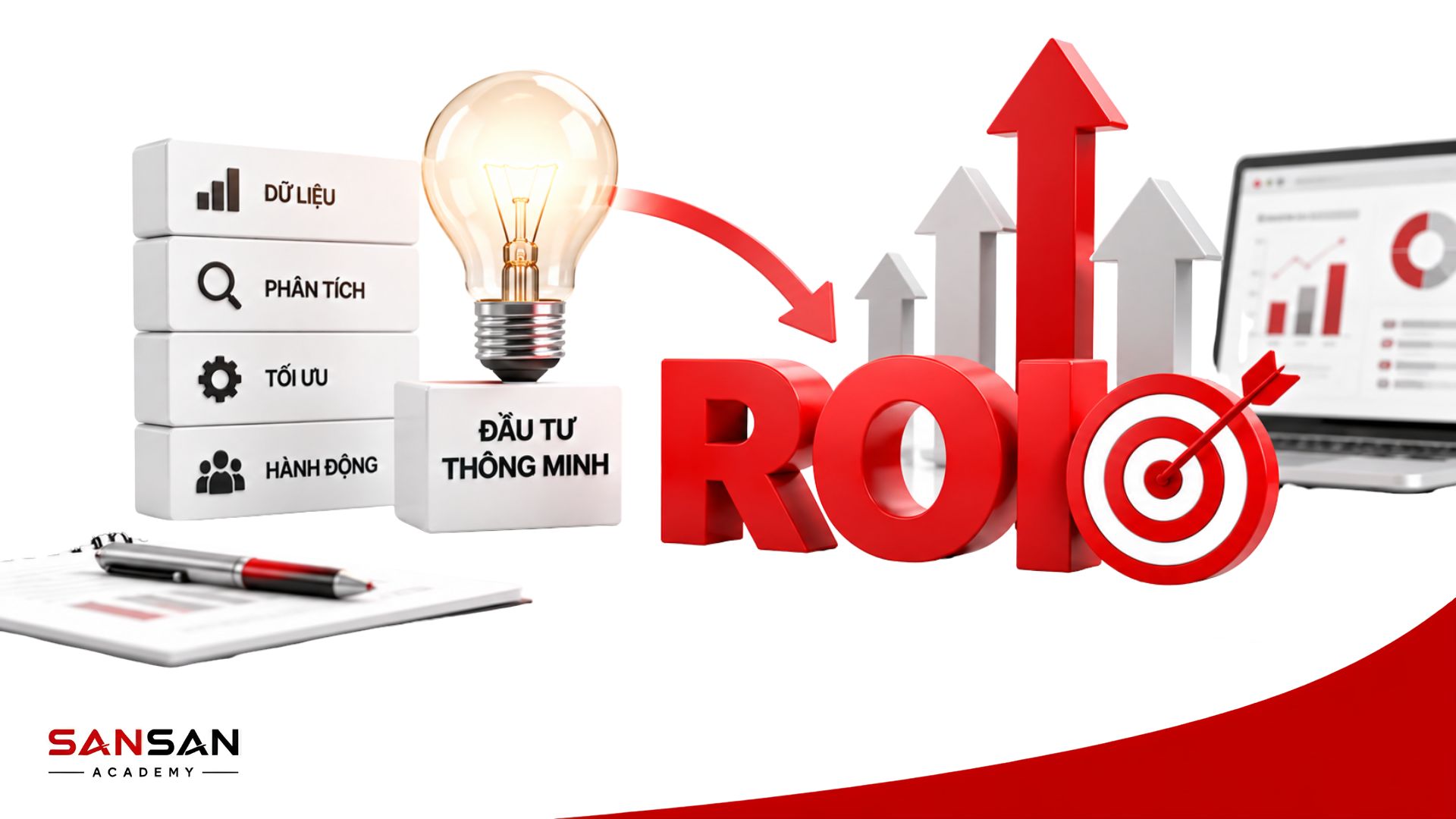 Giải thích tỷ suất ROI và sự khác nhau giữa ROI với ROAS trong đánh giá hiệu quả