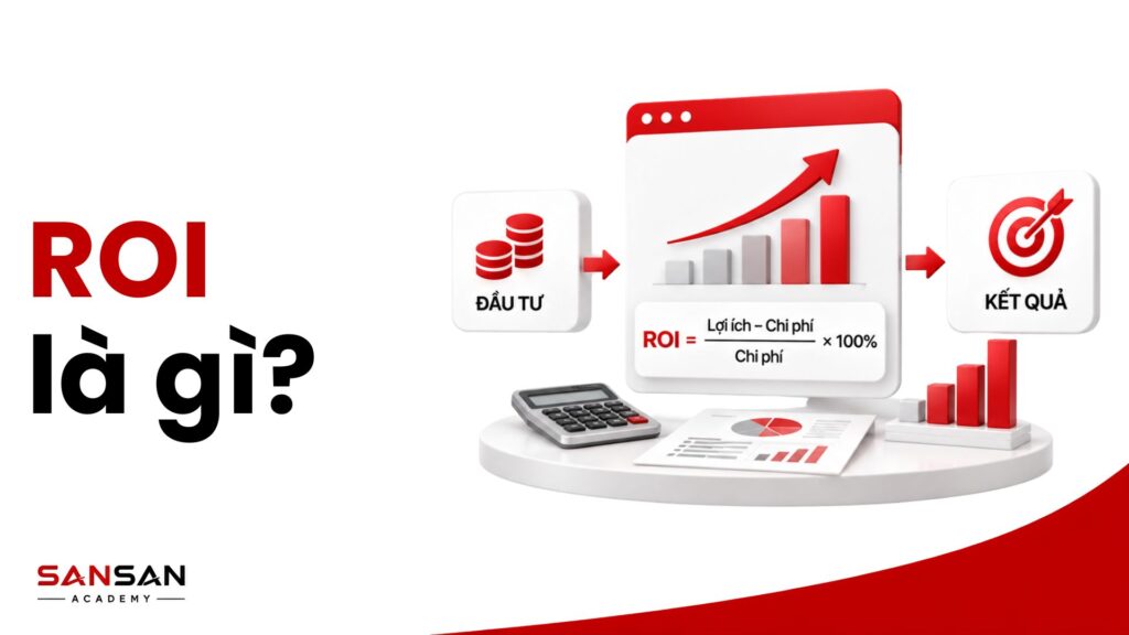 ROI là chỉ số đánh giá lợi ích thu được so với chi phí của một khoản đầu tư