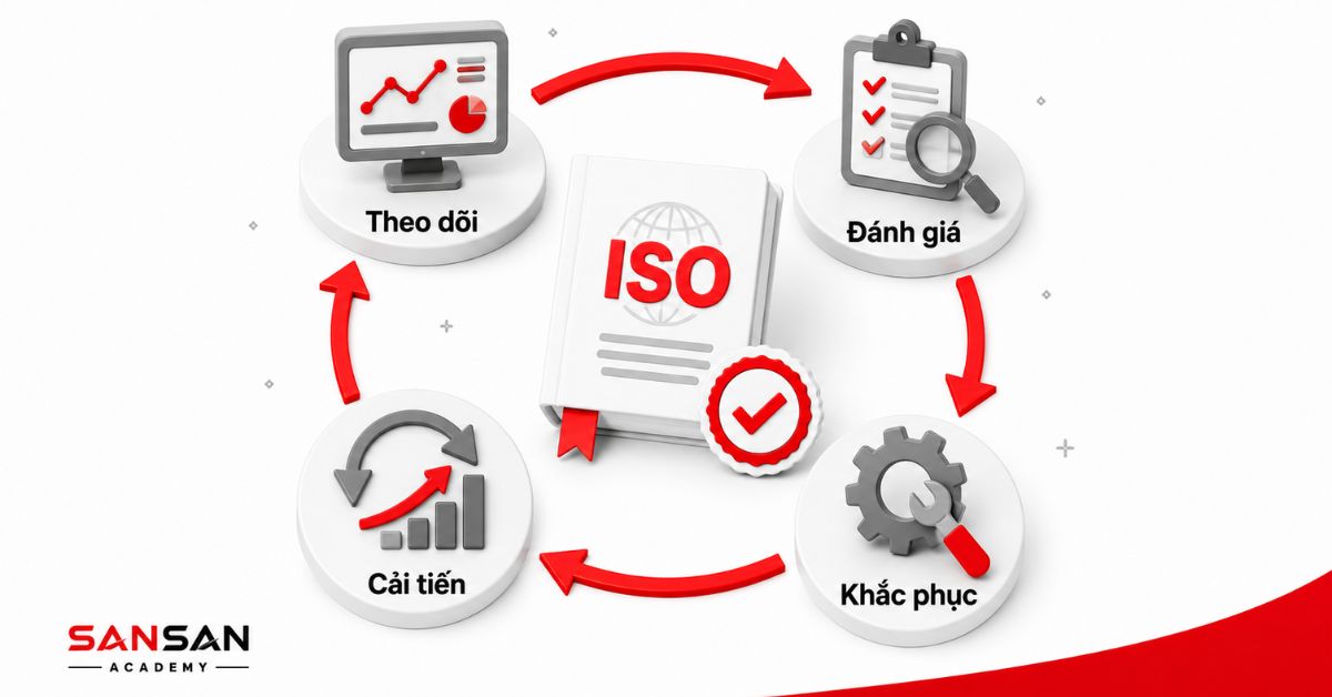 Chu trình theo dõi, đánh giá, khắc phục và cải tiến ISO