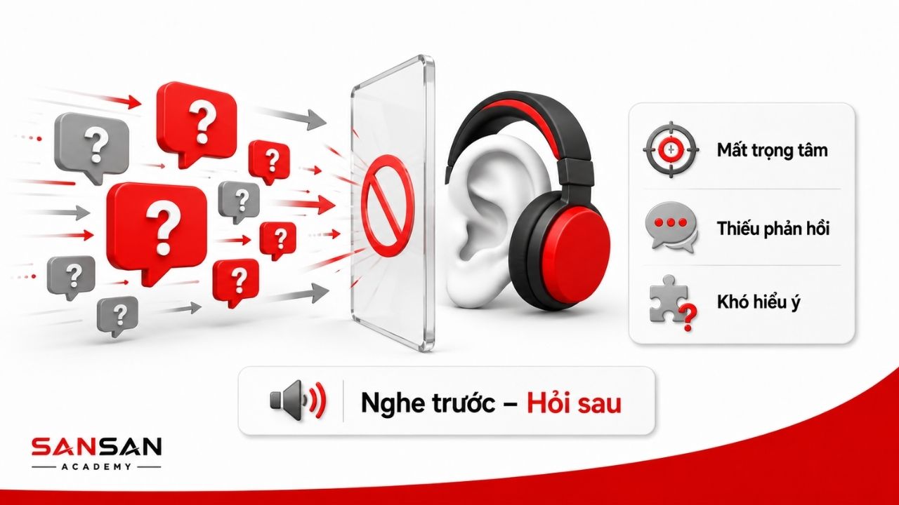 Nhiều câu hỏi bị chặn vì người hỏi không tiếp nhận phản hồi