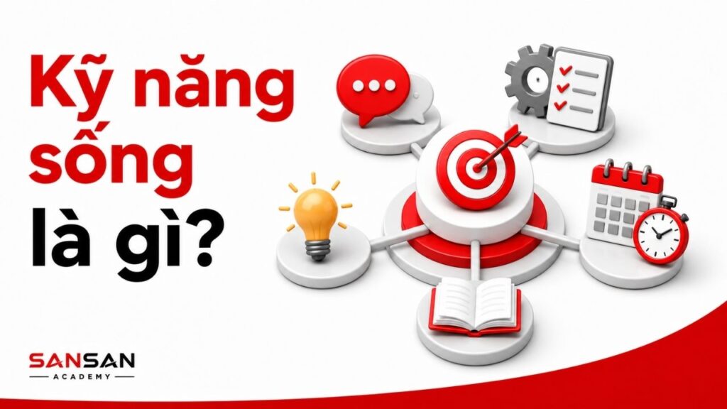 Kỹ năng sống gồm tư duy, giao tiếp và quản lý bản thân