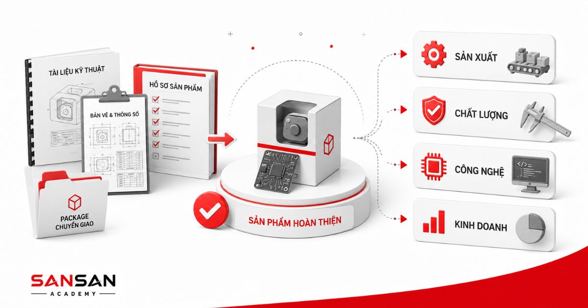 Quy trình hoàn thiện sản phẩm và chuyển giao sau giai đoạn R&D