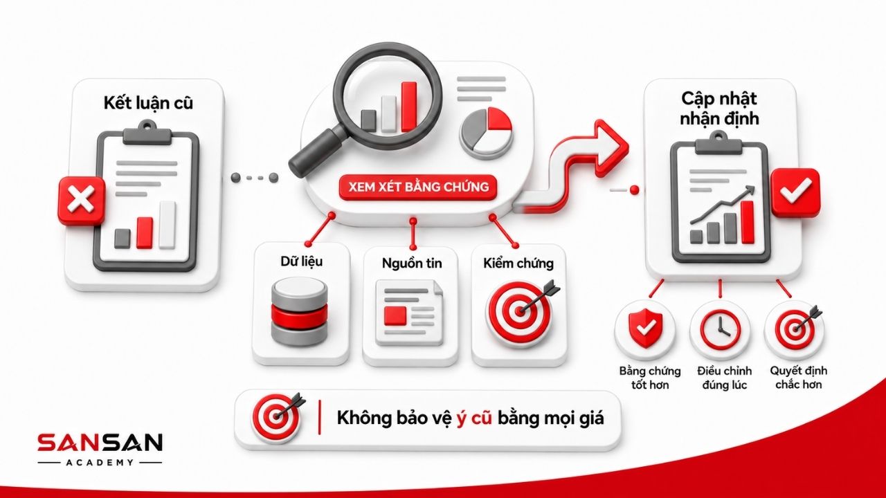 Bằng chứng mới giúp thay thế kết luận cũ bằng nhận định phù hợp