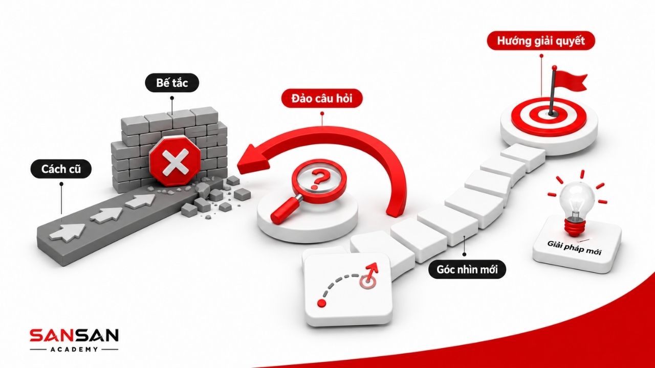 Đảo góc nhìn mở ra lối đi mới từ bức tường bế tắc