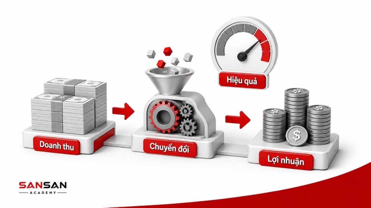 Biên lợi nhuận đo hiệu quả chuyển doanh thu thành kết quả giữ lại