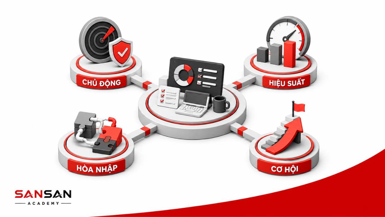 Vai trò của kỹ năng thích ứng giúp chủ động, duy trì hiệu suất, hòa nhập và mở rộng cơ hội