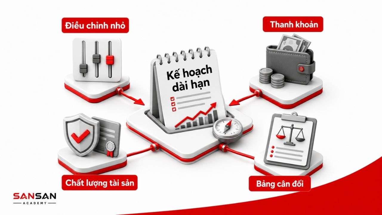 Phân bổ tài sản ưu tiên kế hoạch dài hạn, thanh khoản và chất lượng