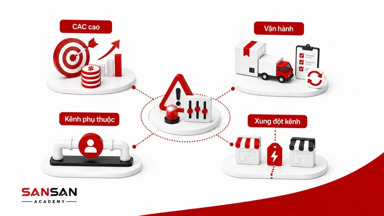 D2C tạo áp lực về chi phí, vận hành, kênh và phân phối