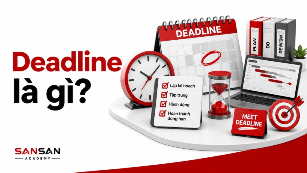 Khái niệm deadline với lịch và công cụ quản lý thời gian