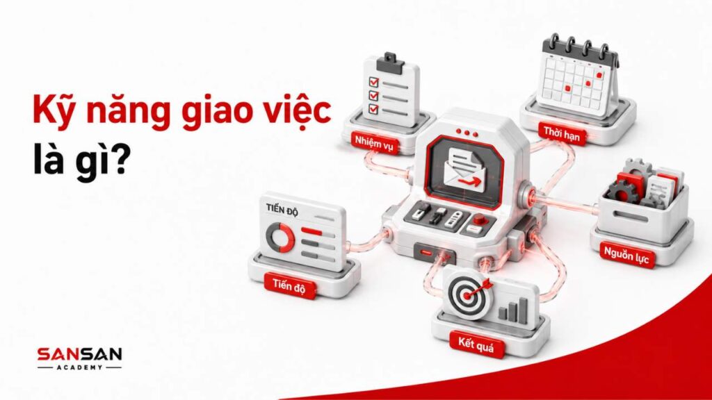 Kỹ năng giao việc là gì với các yếu tố nhiệm vụ, thời hạn, nguồn lực, tiến độ và kết quả