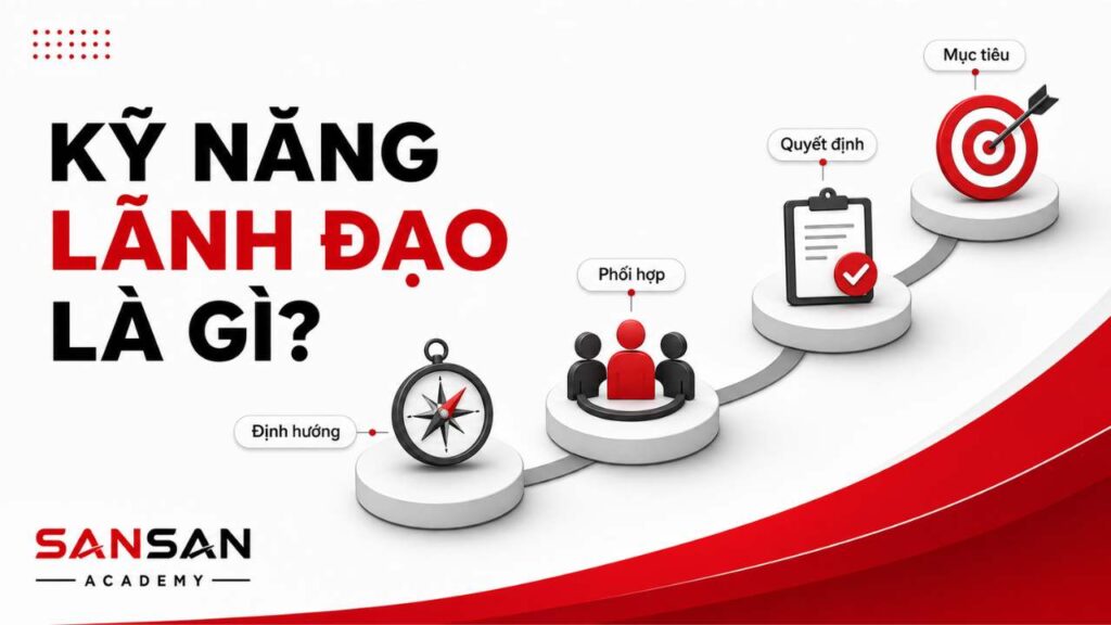 Kỹ năng lãnh đạo là khả năng định hướng, phối hợp, ra quyết định và dẫn dắt đội ngũ tới mục tiêu chung