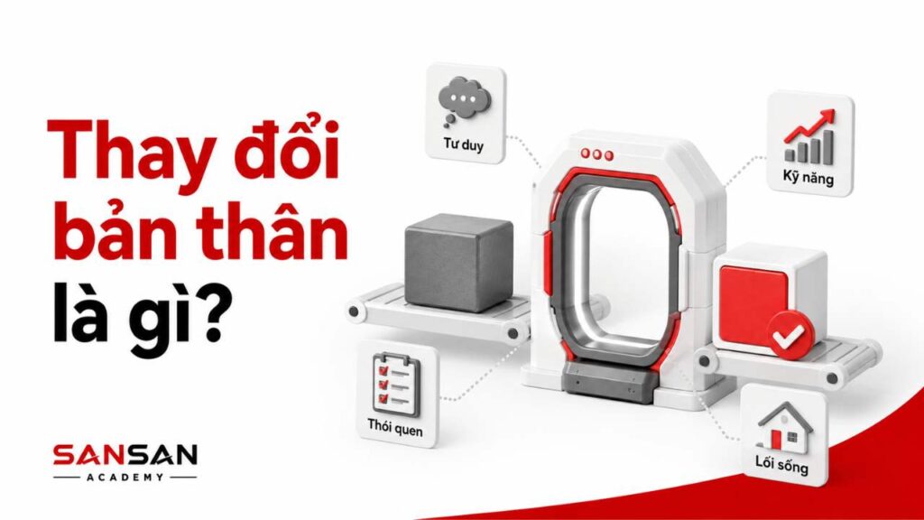 Thay đổi bản thân thông qua tư duy, kỹ năng, thói quen và lối sống để phát triển tích cực hơn