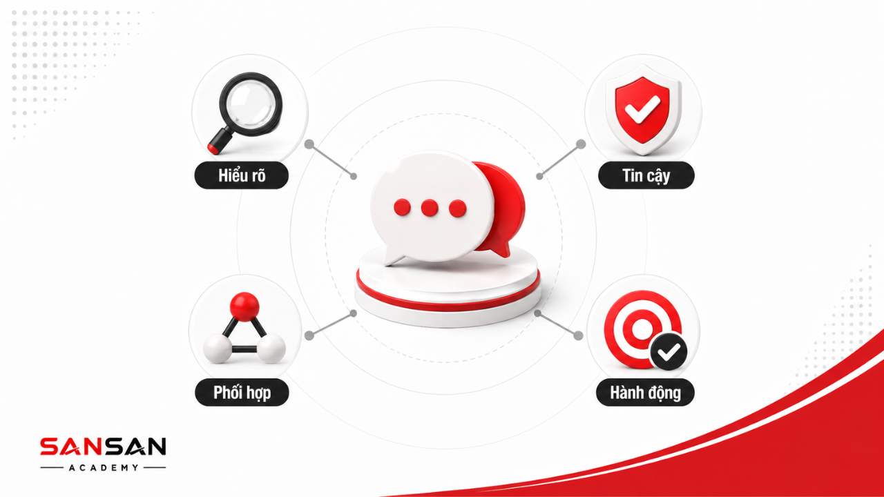 Vai trò của kỹ năng thuyết phục trong việc tăng hiểu biết, niềm tin, phối hợp và thúc đẩy hành động