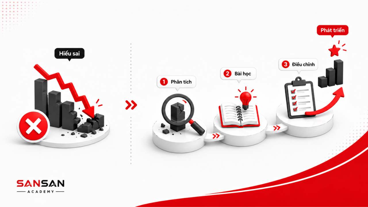 Thất bại đáng khuyến khích khi được phân tích, rút ra bài học, điều chỉnh và chuyển thành cơ hội phát triển