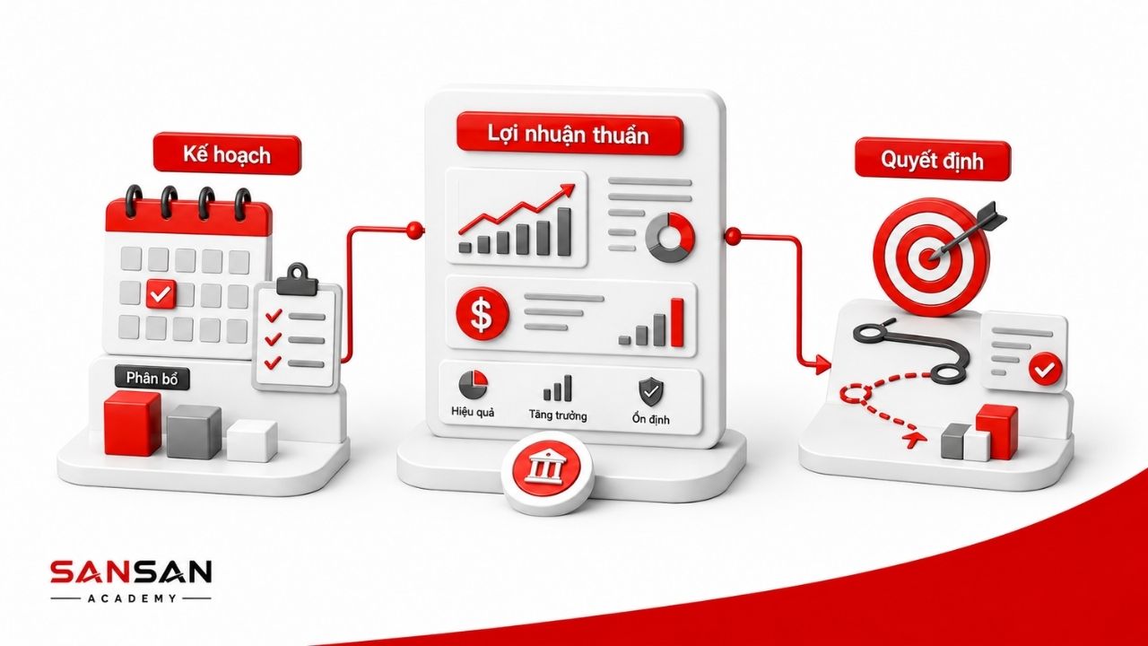 Lợi nhuận thuần hỗ trợ lập ngân sách và đánh giá phương án tài chính
