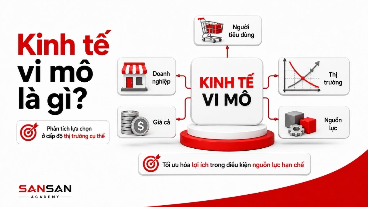 Doanh nghiệp, người tiêu dùng, giá cả và nguồn lực trong kinh tế vi mô
