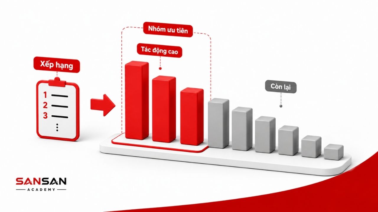 Các yếu tố được xếp hạng để nhận diện nhóm tác động cao