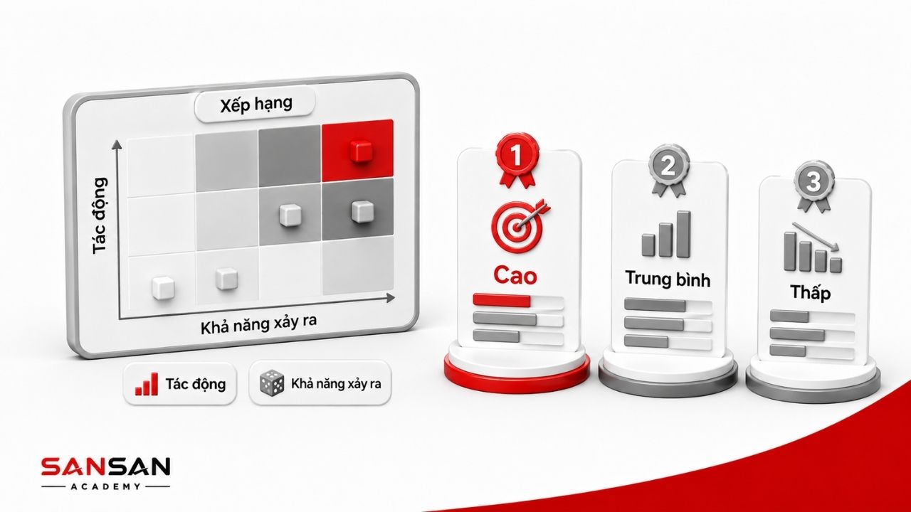 Ma trận xếp hạng yếu tố theo tác động và khả năng xảy ra