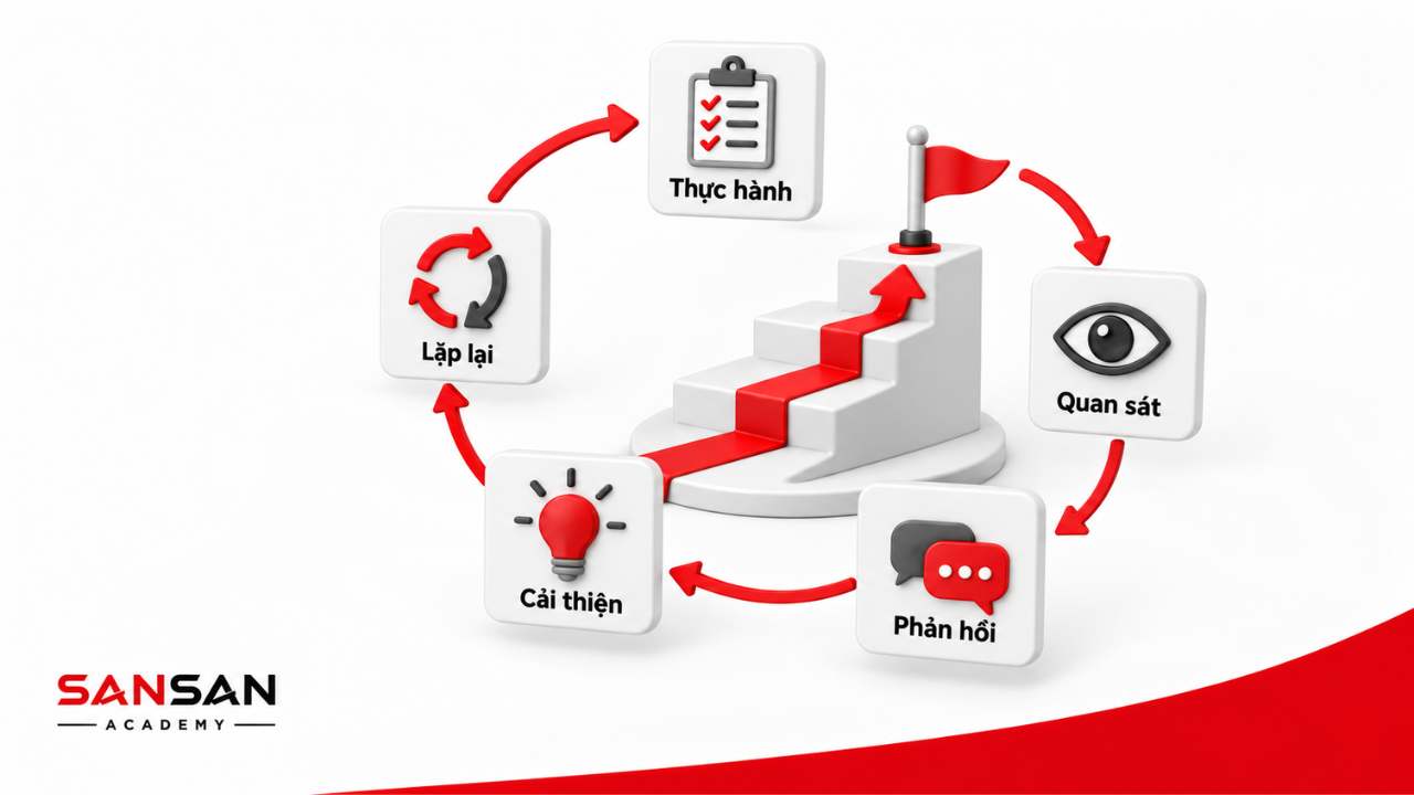 Rèn luyện năng lực leadership qua thực hành quan sát phản hồi và cải thiện
