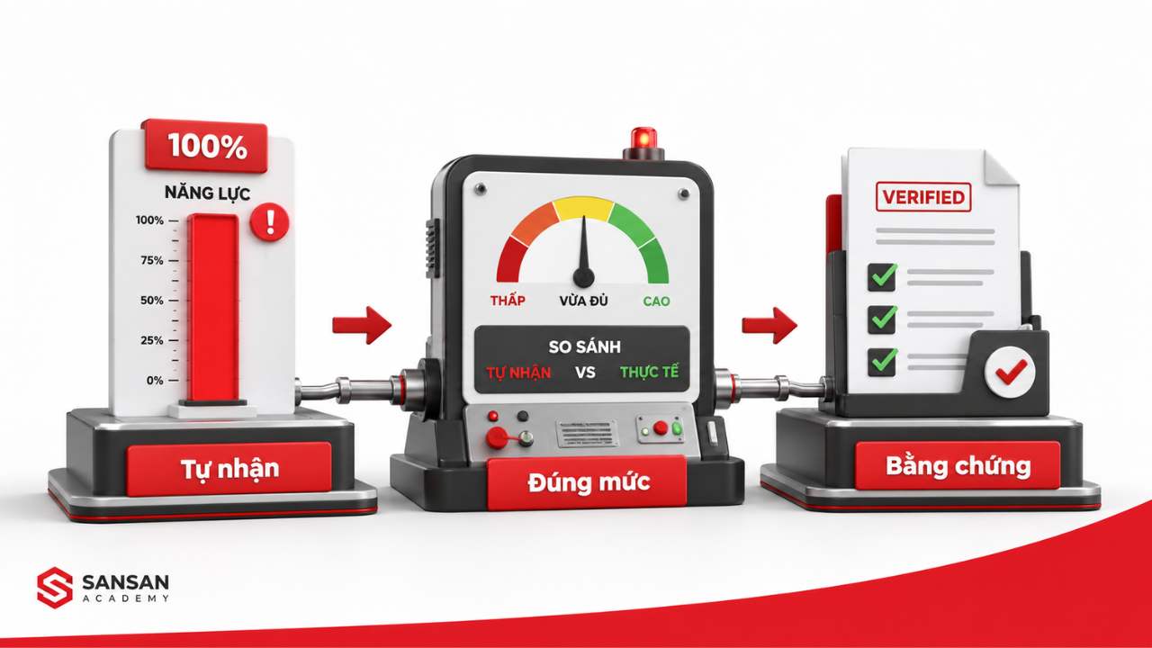 Tránh phóng đại sở trường bằng cách đối chiếu năng lực với bằng chứng thực tế