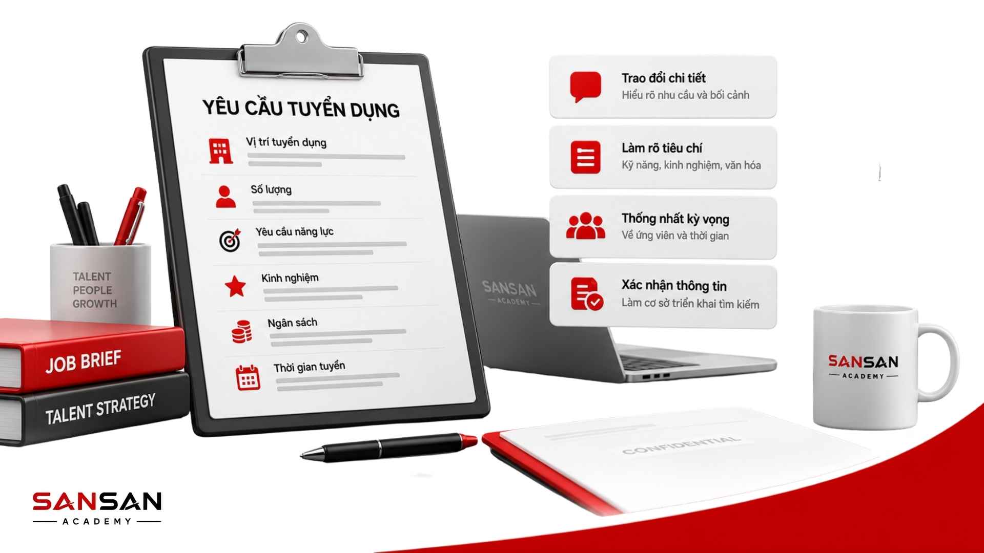 Quy trình công việc của Headhunter từ tiếp nhận yêu cầu, nghiên cứu thị trường đến theo dõi nhận việc