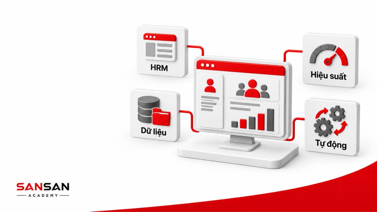 Hệ thống HRM hỗ trợ quản lý dữ liệu hiệu suất và tự động hóa nhân sự