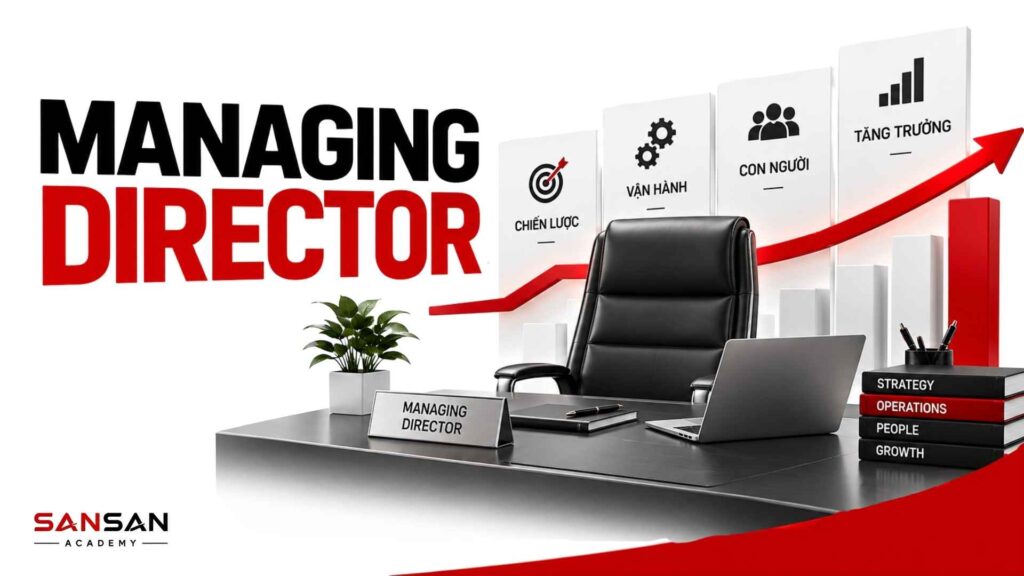 Managing Director là gì và vai trò điều hành chiến lược, vận hành, con người và tăng trưởng doanh nghiệp