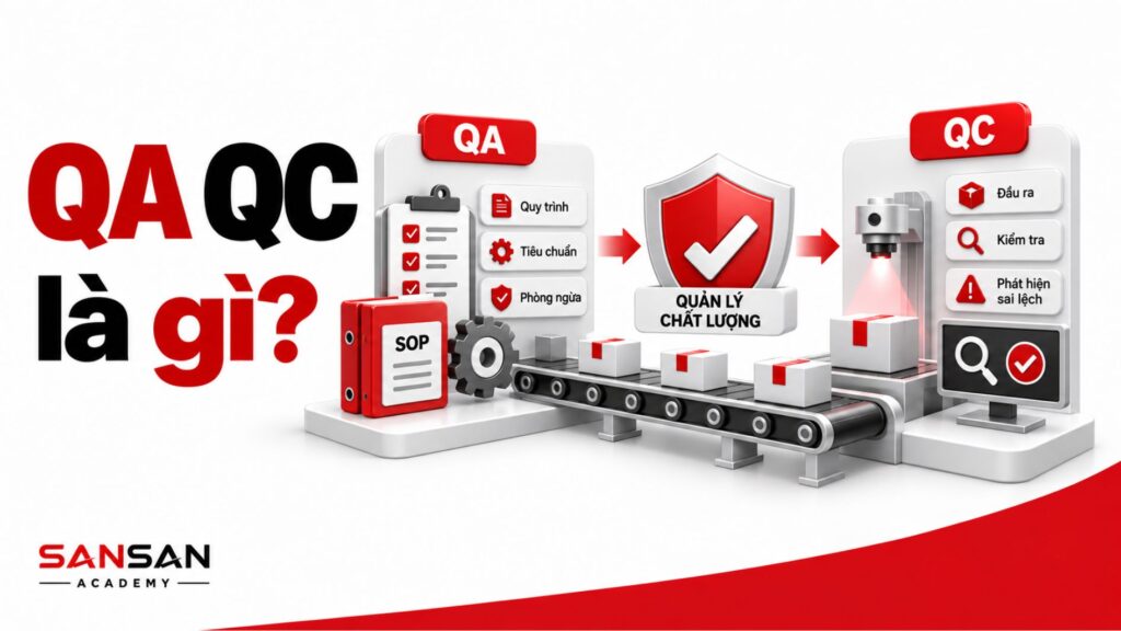 So sánh vai trò QA QC trong doanh nghiệp