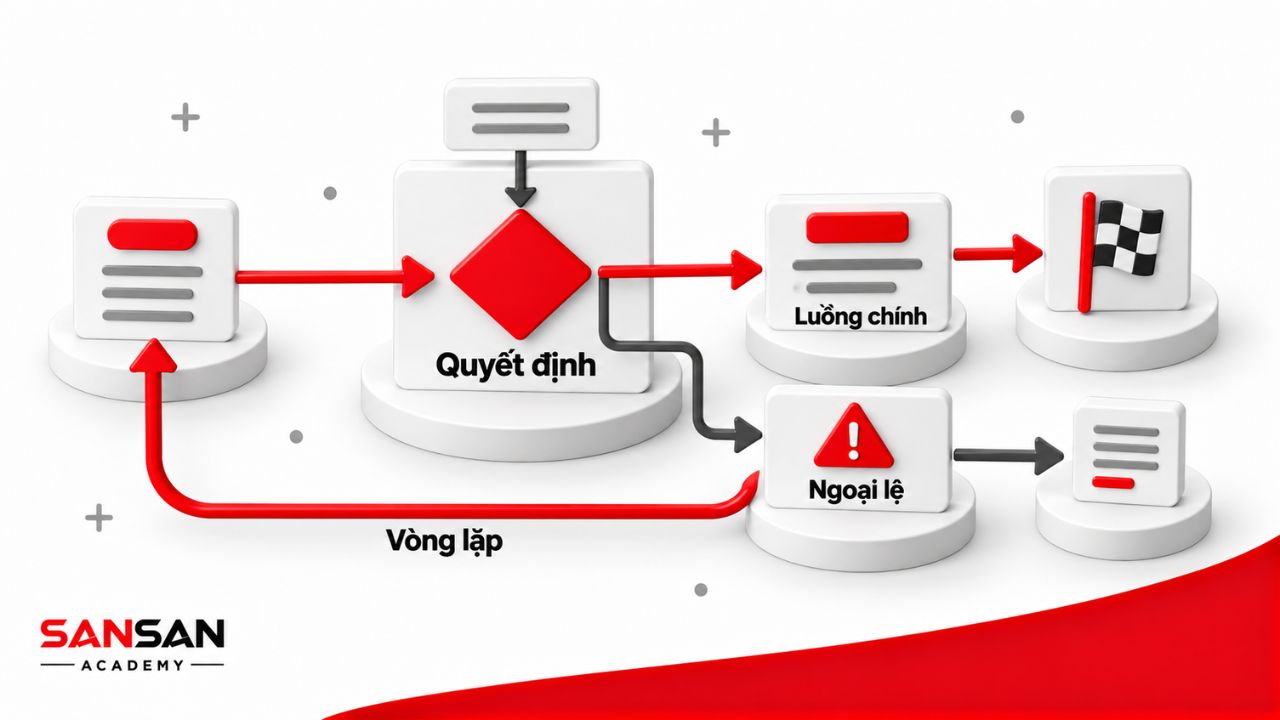 Điểm quyết định nhánh ngoại lệ và vòng lặp