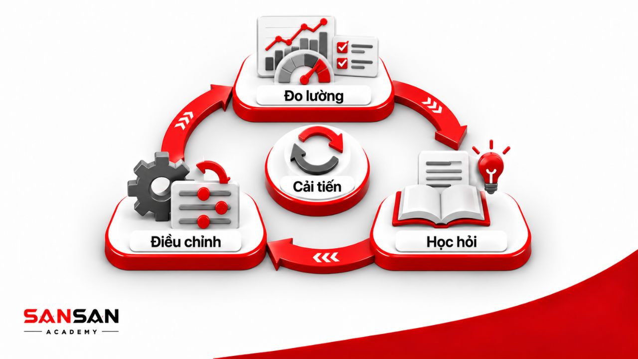 Chu trình đo lường, học hỏi và điều chỉnh chiến lược liên tục