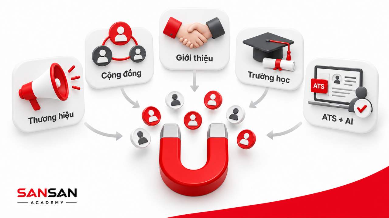 Các nguồn và chiến lược thu hút nhân tài