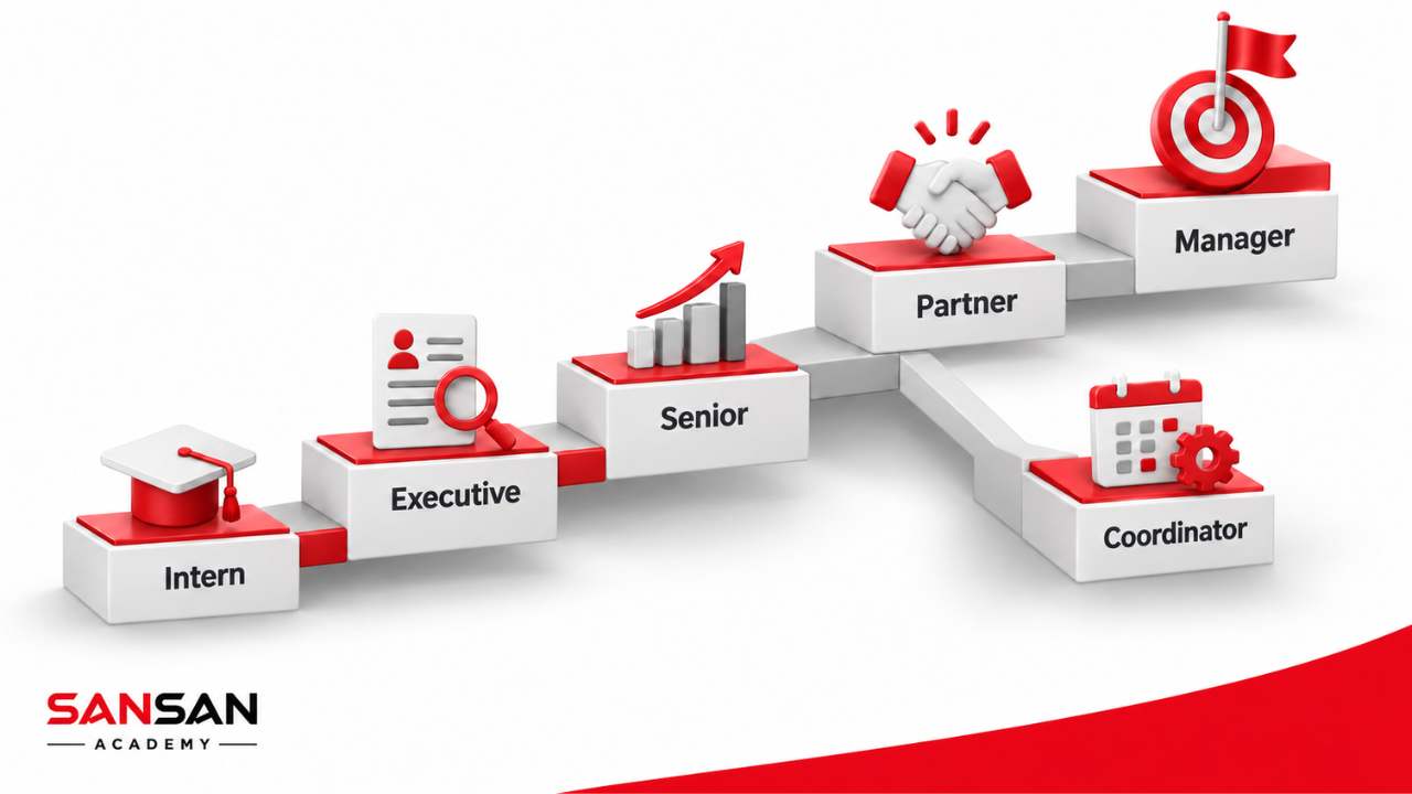 Các vị trí từ Intern đến Manager trong Talent Acquisition