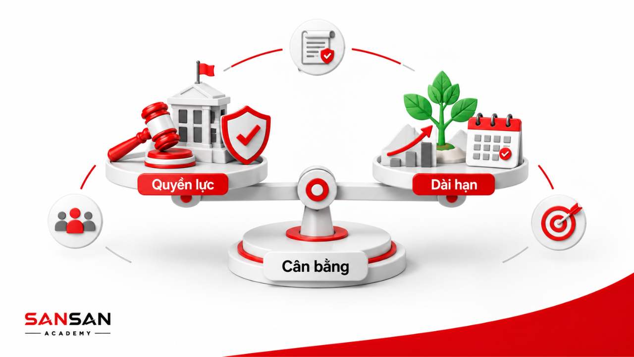 Chairman cân bằng quyền lực với lợi ích dài hạn của doanh nghiệp