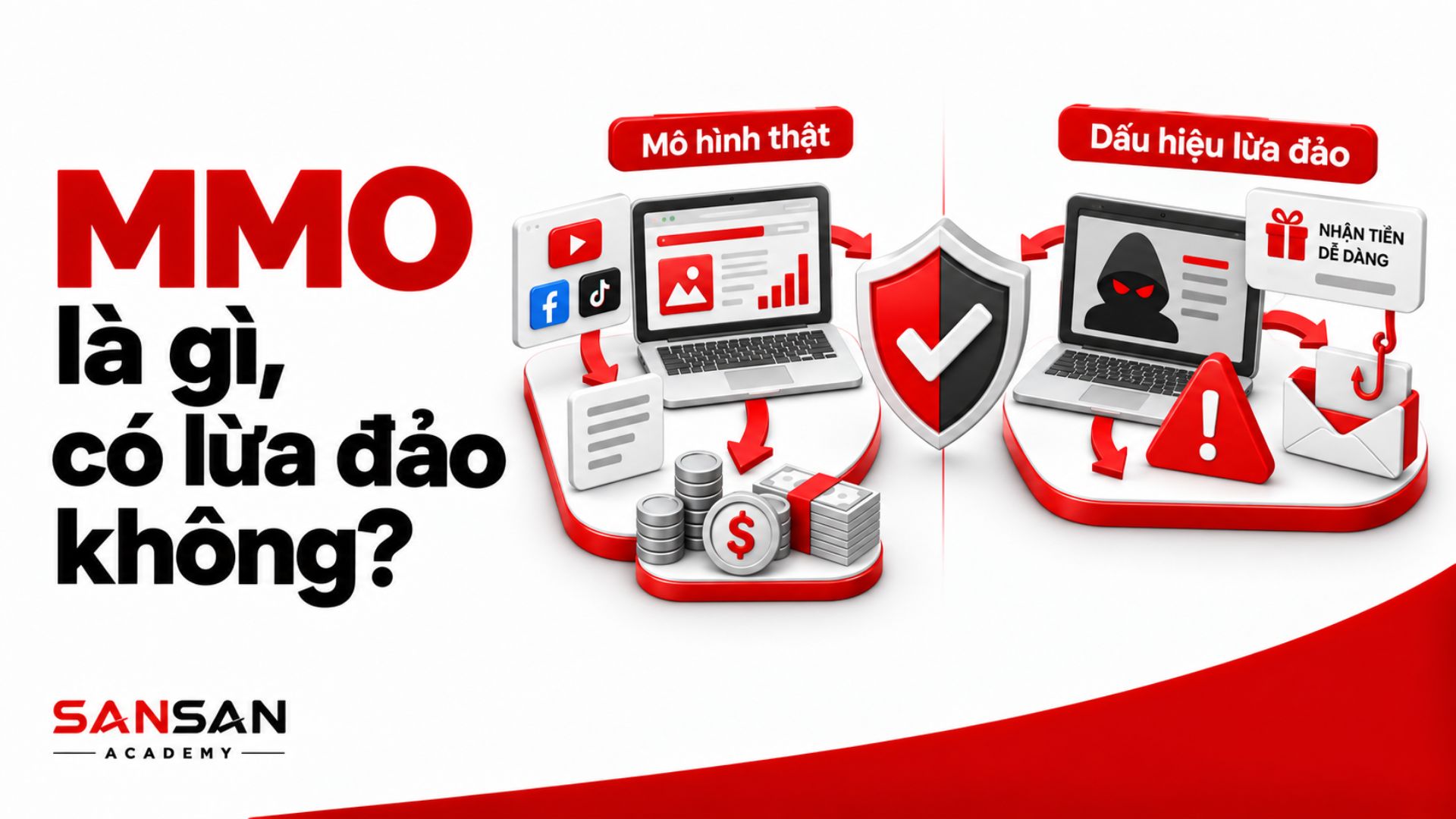 So sánh mô hình MMO hợp pháp với các dấu hiệu lừa đảo trực tuyến