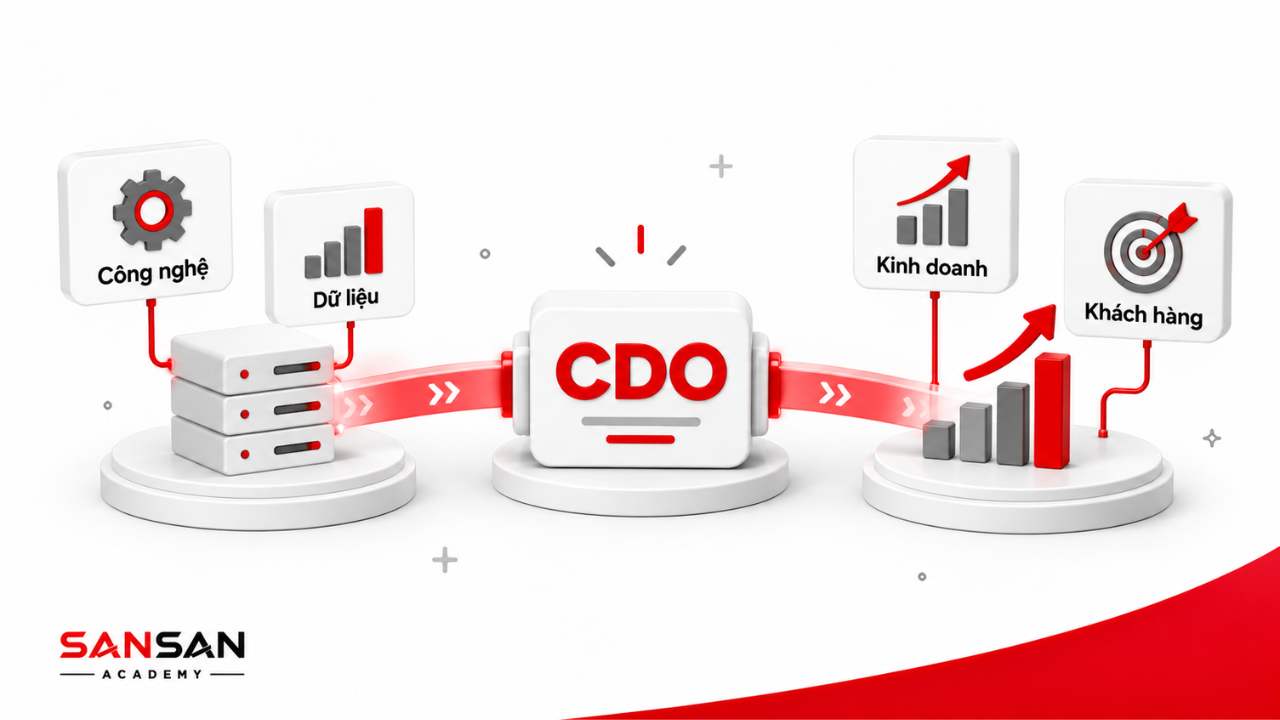 CDO kết nối công nghệ và dữ liệu với kinh doanh và khách hàng