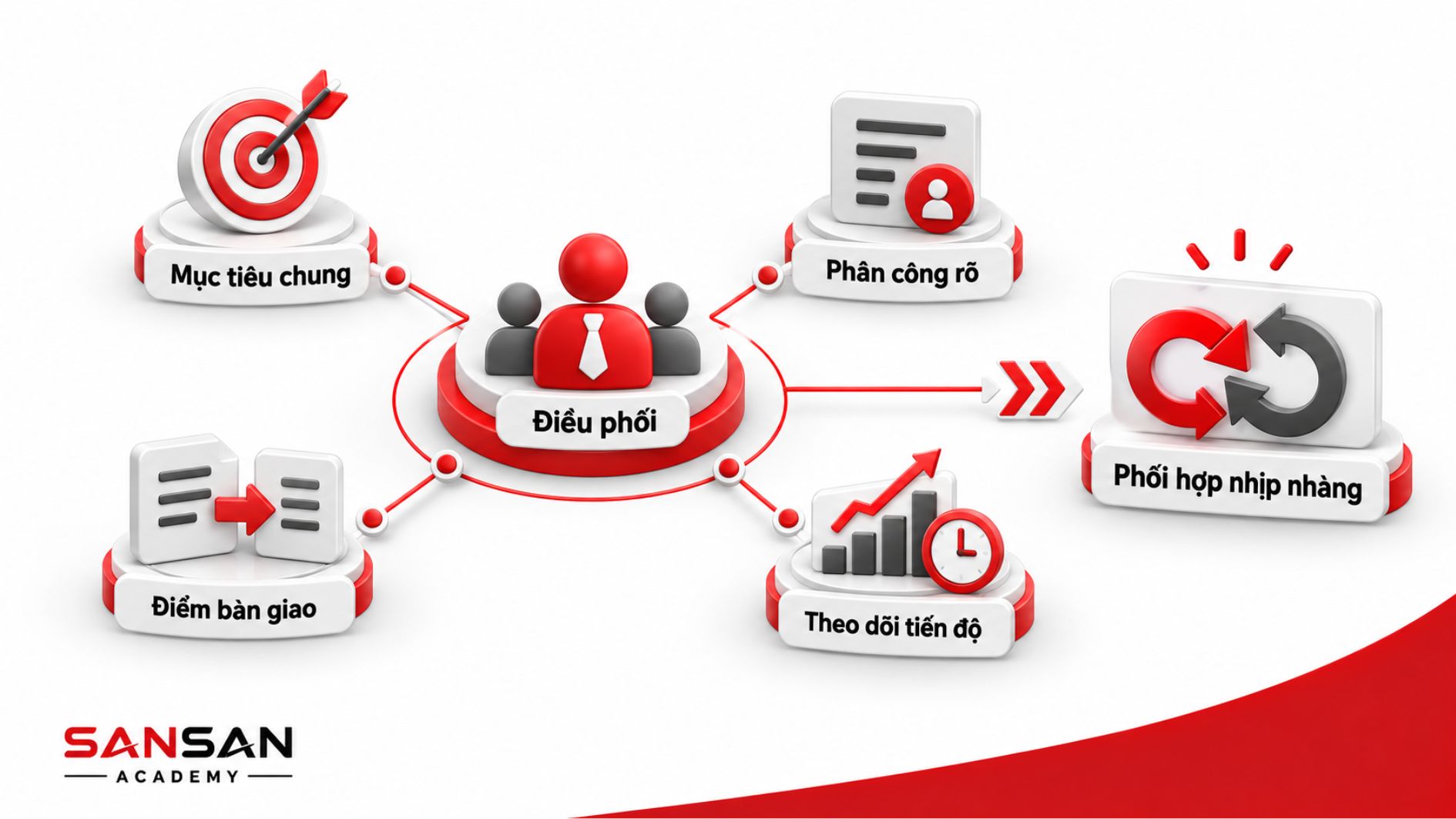 Vai trò điều phối trong quản lý đội nhóm