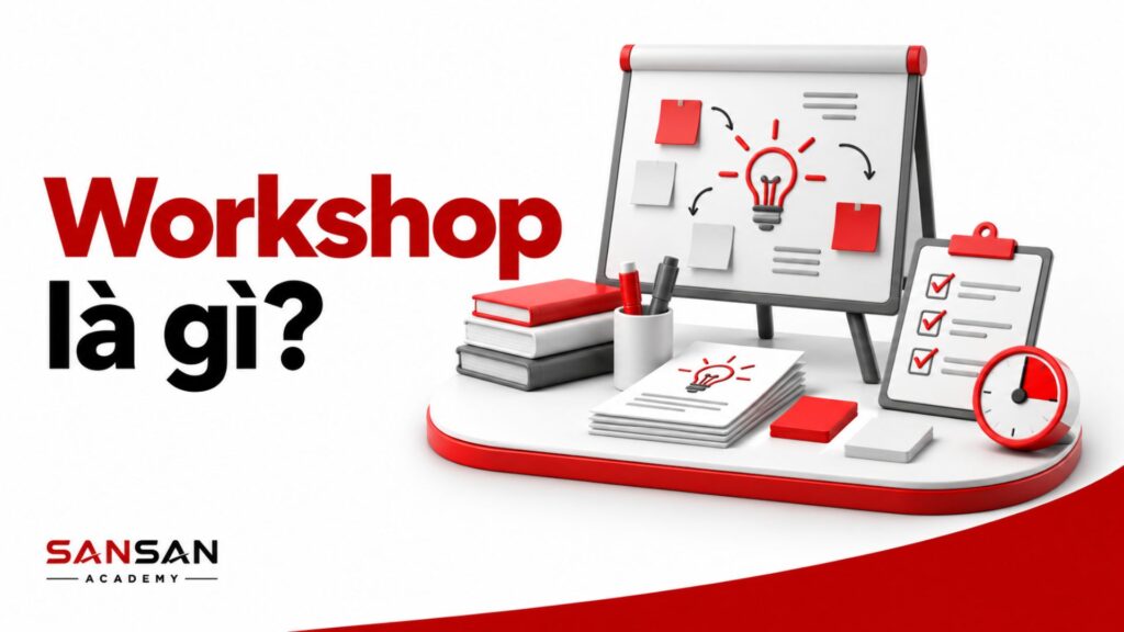 Workshop kết hợp chia sẻ, thảo luận, thực hành và tạo kết quả