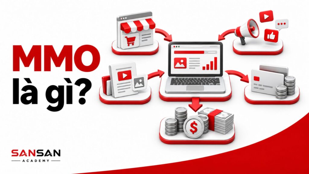 Hệ sinh thái kiếm tiền trực tuyến qua nội dung, bán hàng và thanh toán