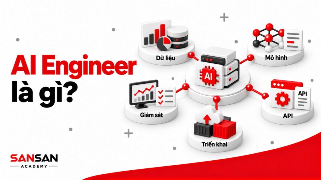 AI Engineer kết nối dữ liệu, mô hình, triển khai và giám sát để đưa hệ thống AI vào vận hành thực tế.