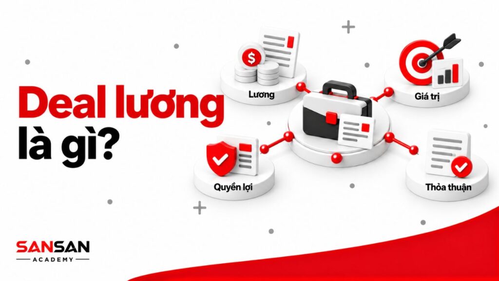 Deal lương xoay quanh mức lương, giá trị công việc, quyền lợi và các điều khoản cần thống nhất trước khi nhận việc.