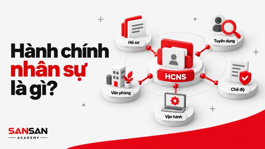 Hành chính nhân sự là gì với các nhóm công việc hồ sơ, tuyển dụng, chế độ, văn phòng và vận hành