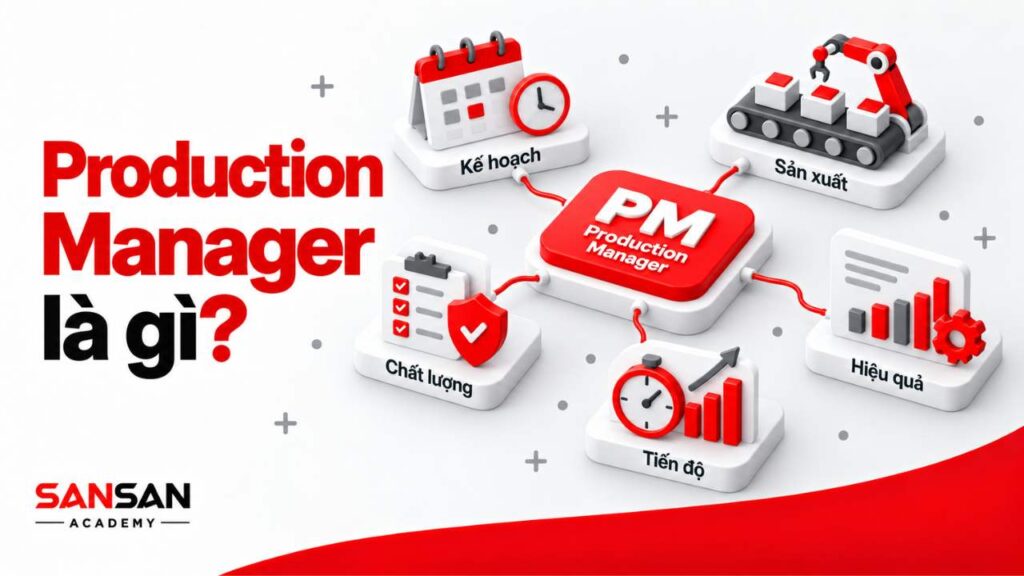 Production Manager là gì với kế hoạch, sản xuất, chất lượng, tiến độ và hiệu quả