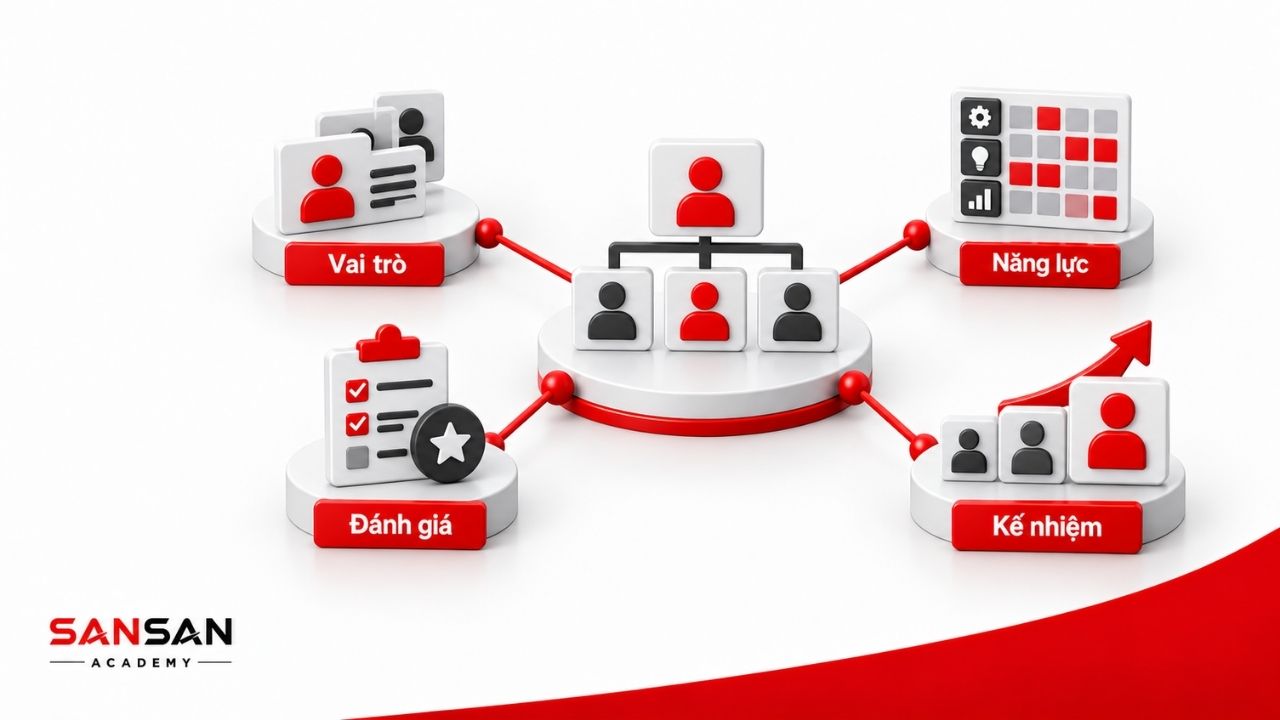 Cơ cấu, năng lực, đánh giá và kế nhiệm tạo nên đội ngũ quản lý