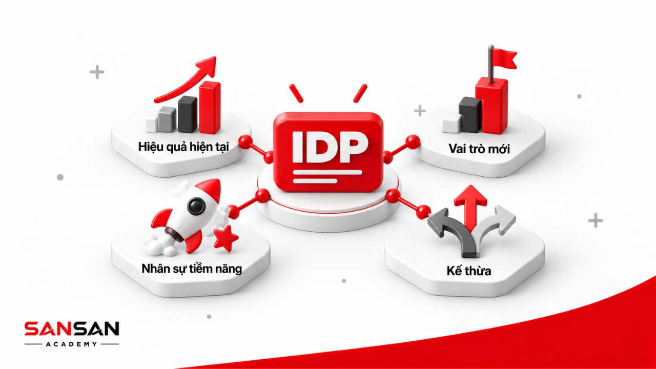 IDP hỗ trợ nâng hiệu quả hiện tại, chuẩn bị vai trò mới, phát triển tiềm năng và kế thừa