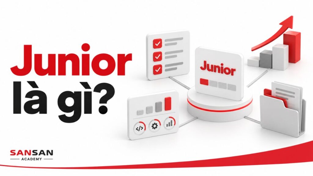 Junior gắn với nhiệm vụ, kỹ năng, hồ sơ công việc và lộ trình phát triển nghề nghiệp.