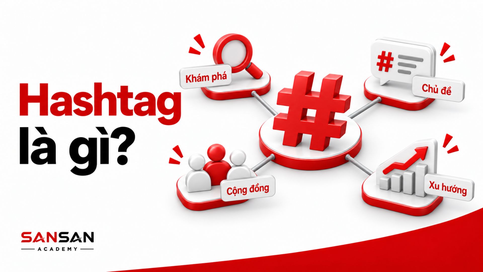 Hashtag kết nối nội dung với chủ đề, cộng đồng và xu hướng