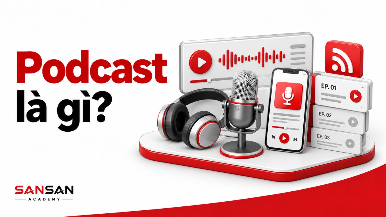 Podcast được tổ chức theo chương trình, tập và nền tảng số