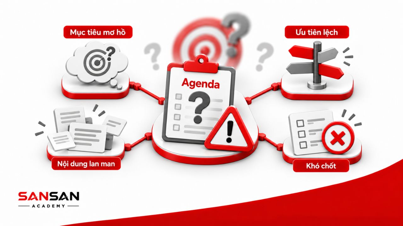 Mục tiêu mơ hồ khiến agenda lệch ưu tiên và khó chốt
