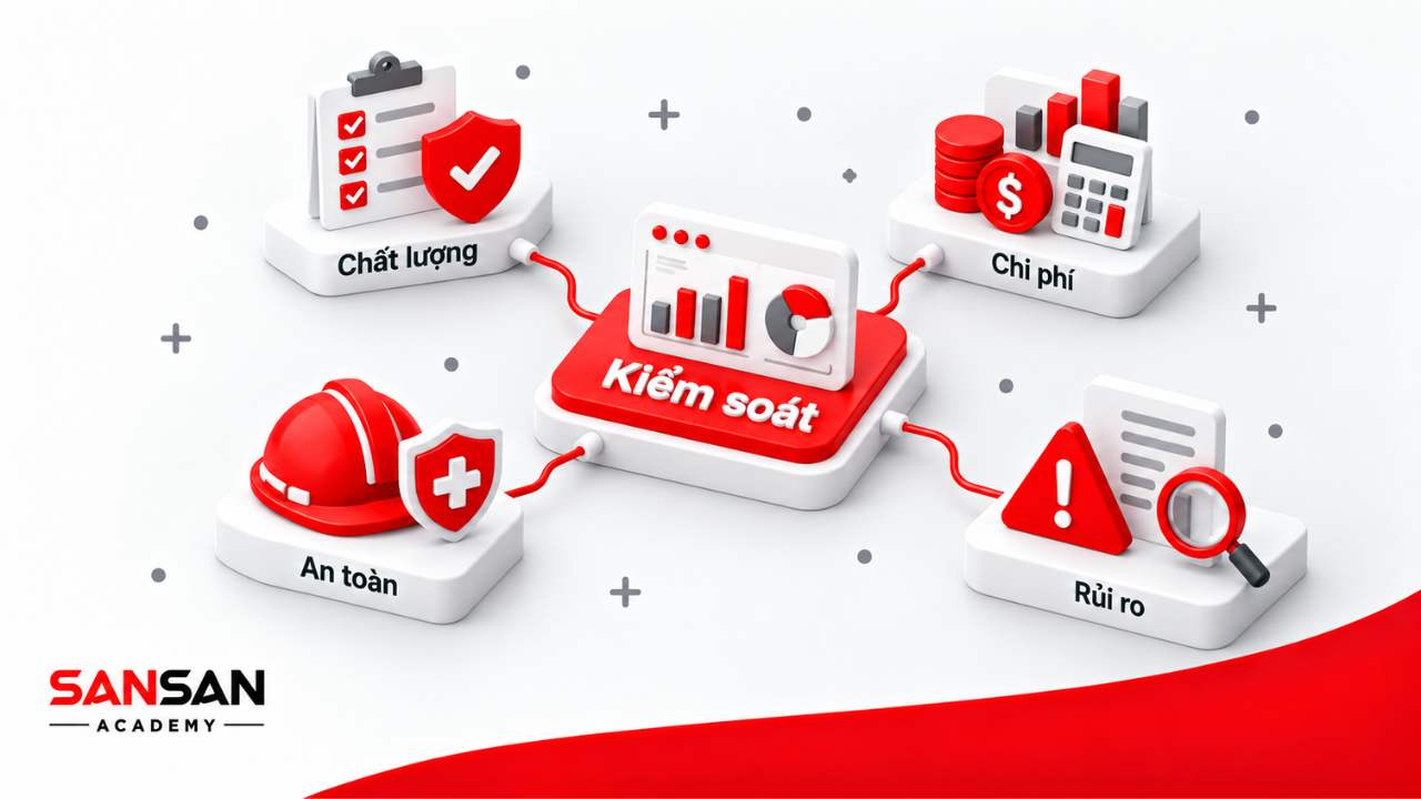 Kiểm soát chất lượng, chi phí, an toàn và rủi ro trong sản xuất