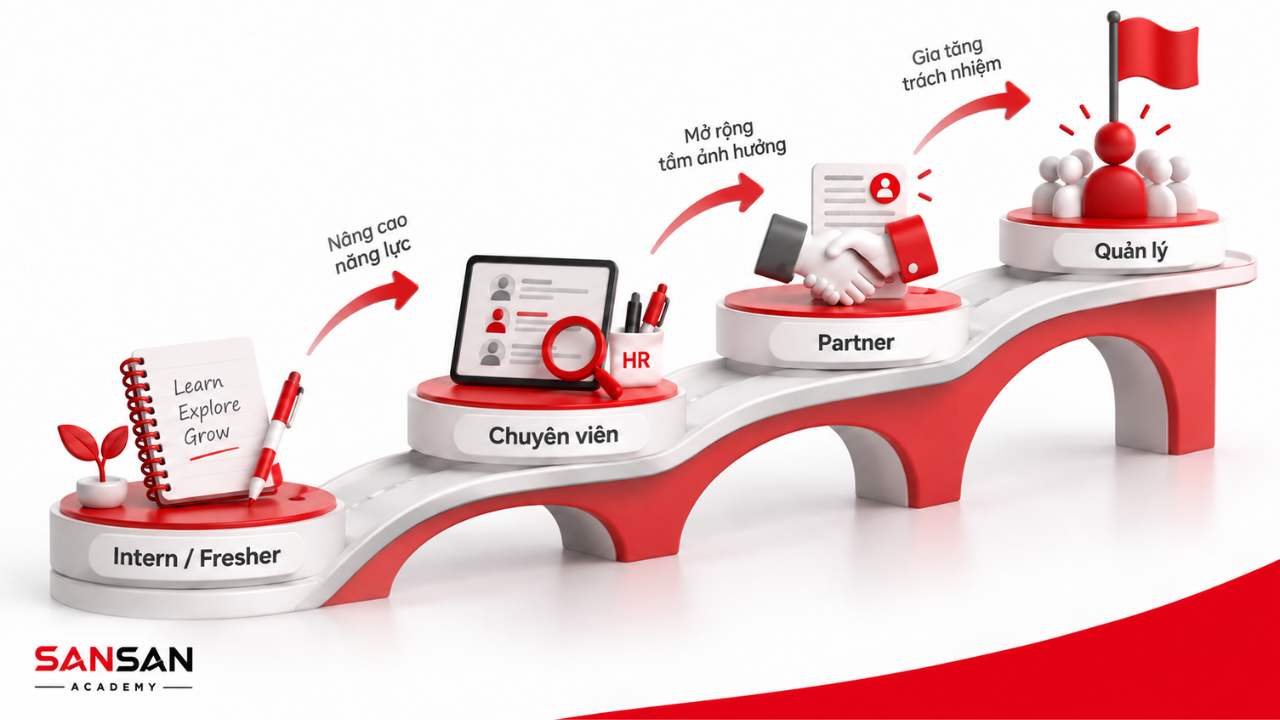 Lộ trình nghề nghiệp từ Intern đến quản lý Talent Acquisition